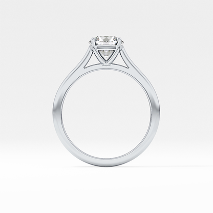 Princess Solitaire Cathedral Lab Grown Diamond Engagement Ring