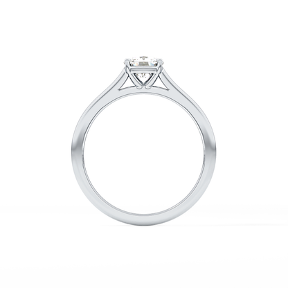 Cushion Solitaire Cathedral  Lab Grown Diamond Engagement Ring