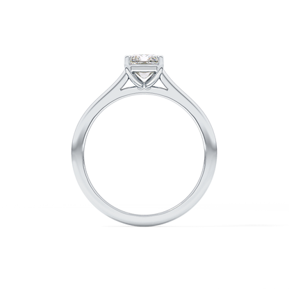 Radiant Solitaire Cathedral Lab Grown Diamond Engagement Ring