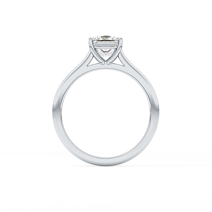 Princess Solitaire Cathedral Lab Grown Diamond Engagement Ring