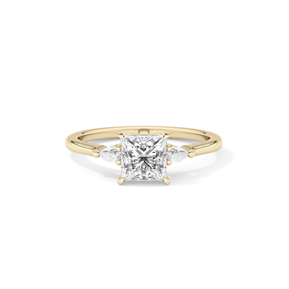 Princess Three Stone Lab Grown Diamond Engagement Ring