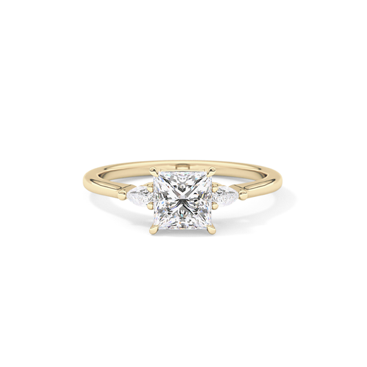 Princess Three Stone Lab Grown Diamond Engagement Ring