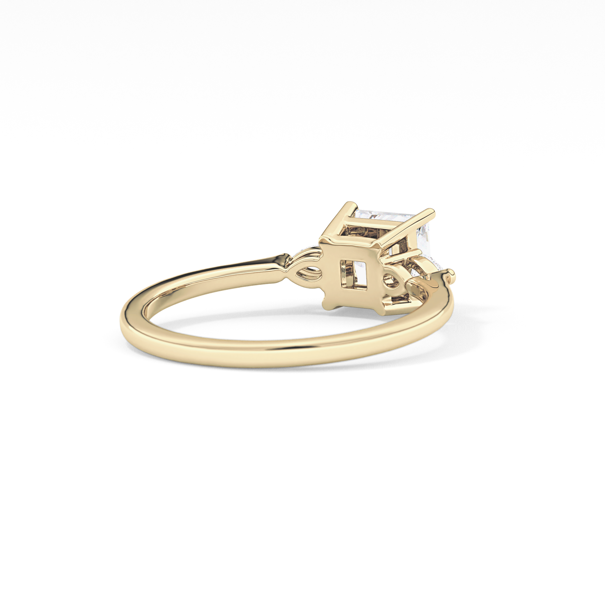 Princess Three Stone Lab Grown Diamond Engagement Ring