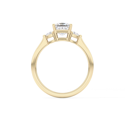 Princess Three Stone Lab Grown Diamond Engagement Ring