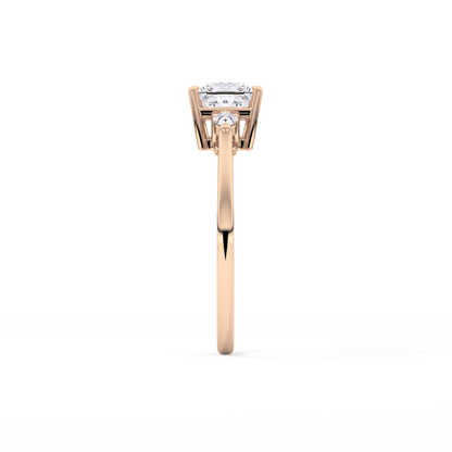 Princess Three Stone Lab Grown Diamond Engagement Ring