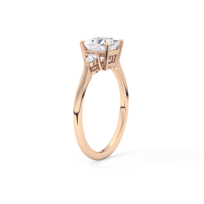 Princess Three Stone Lab Grown Diamond Engagement Ring