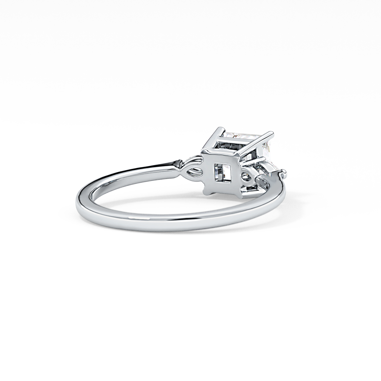 Princess Three Stone Lab Grown Diamond Engagement Ring