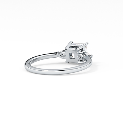 Princess Three Stone Lab Grown Diamond Engagement Ring