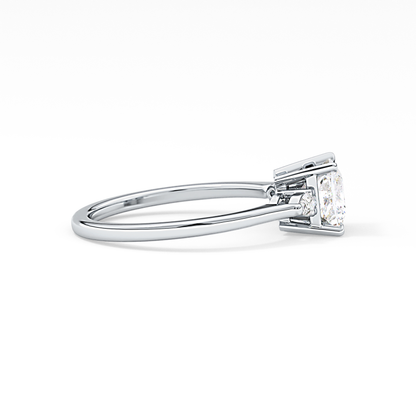 Princess Three Stone Lab Grown Diamond Engagement Ring