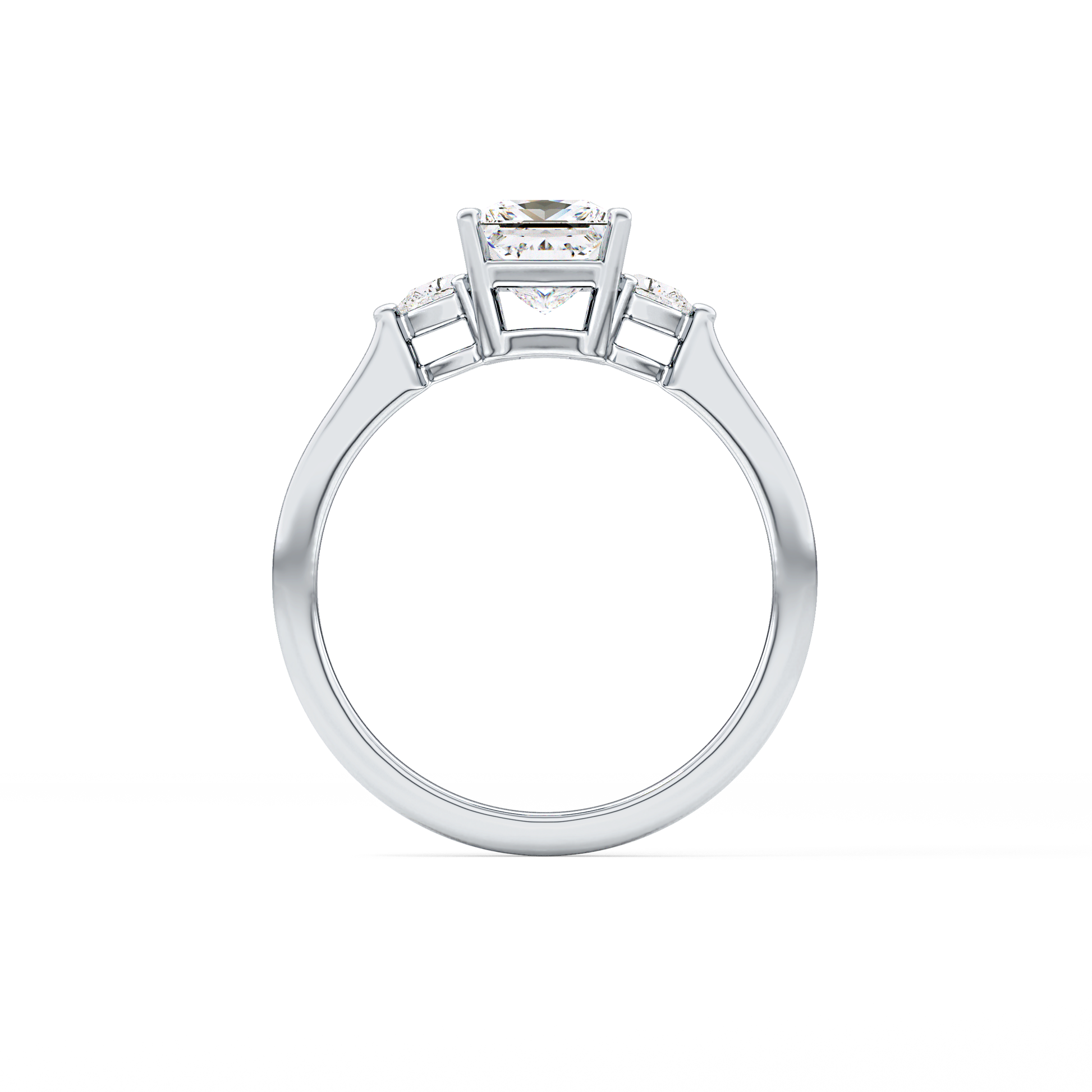 Princess Three Stone Lab Grown Diamond Engagement Ring