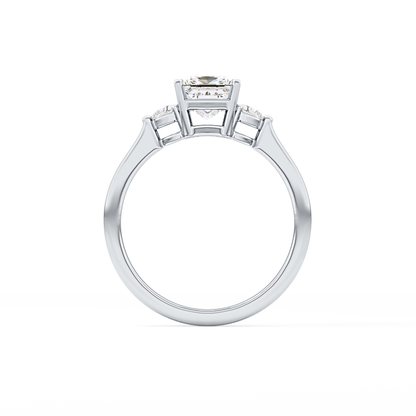 Princess Three Stone Lab Grown Diamond Engagement Ring