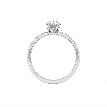 Oval Pave Lab Grown Diamond Engagement Ring