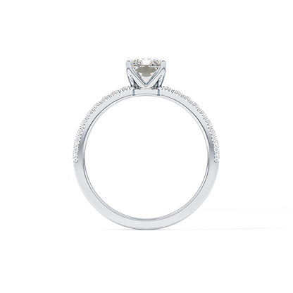 Radiant Pave Lab Grown Diamond Engagement Ring