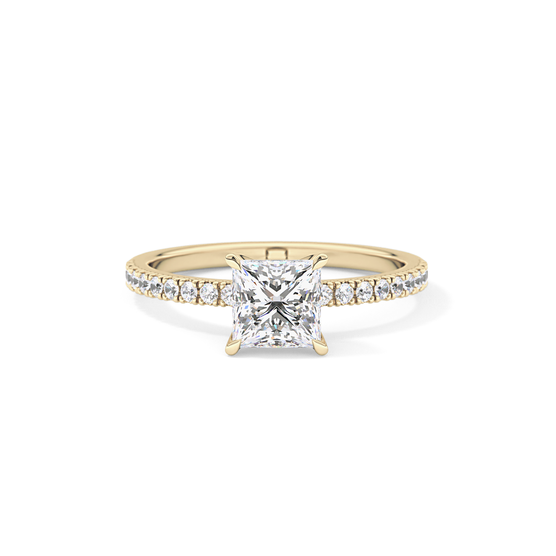 Princess Pave Lab Grown Diamond Engagement Ring