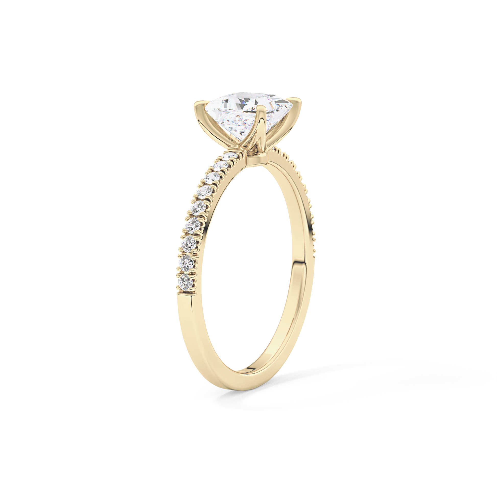 Princess Pave Lab Grown Diamond Engagement Ring