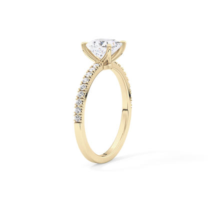 Princess Pave Lab Grown Diamond Engagement Ring