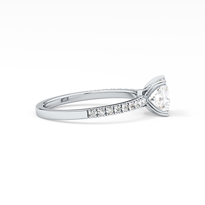 Princess Pave Lab Grown Diamond Engagement Ring