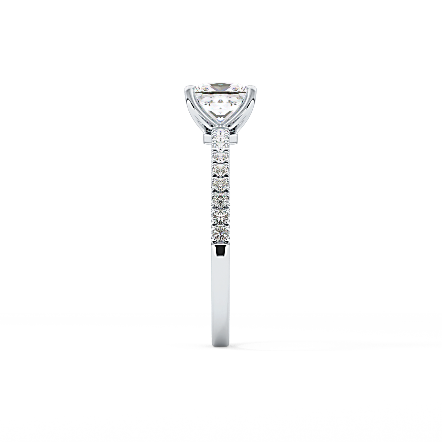 Princess Pave Lab Grown Diamond Engagement Ring