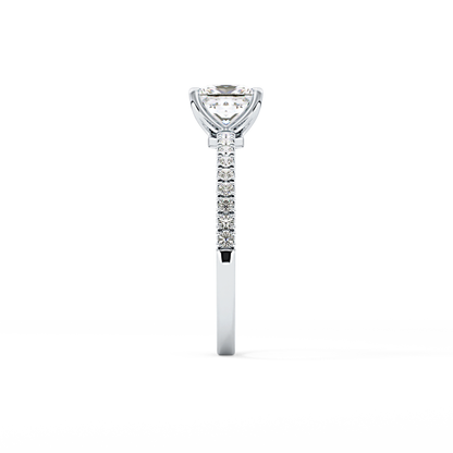 Princess Pave Lab Grown Diamond Engagement Ring
