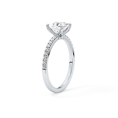 Princess Pave Lab Grown Diamond Engagement Ring