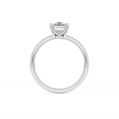 Princess Pave Lab Grown Diamond Engagement Ring