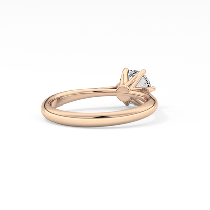 Round Solitaire Lab Grown Diamond Engagement Ring