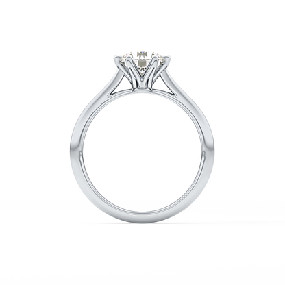 Round Solitaire Lab Grown Diamond Engagement Ring