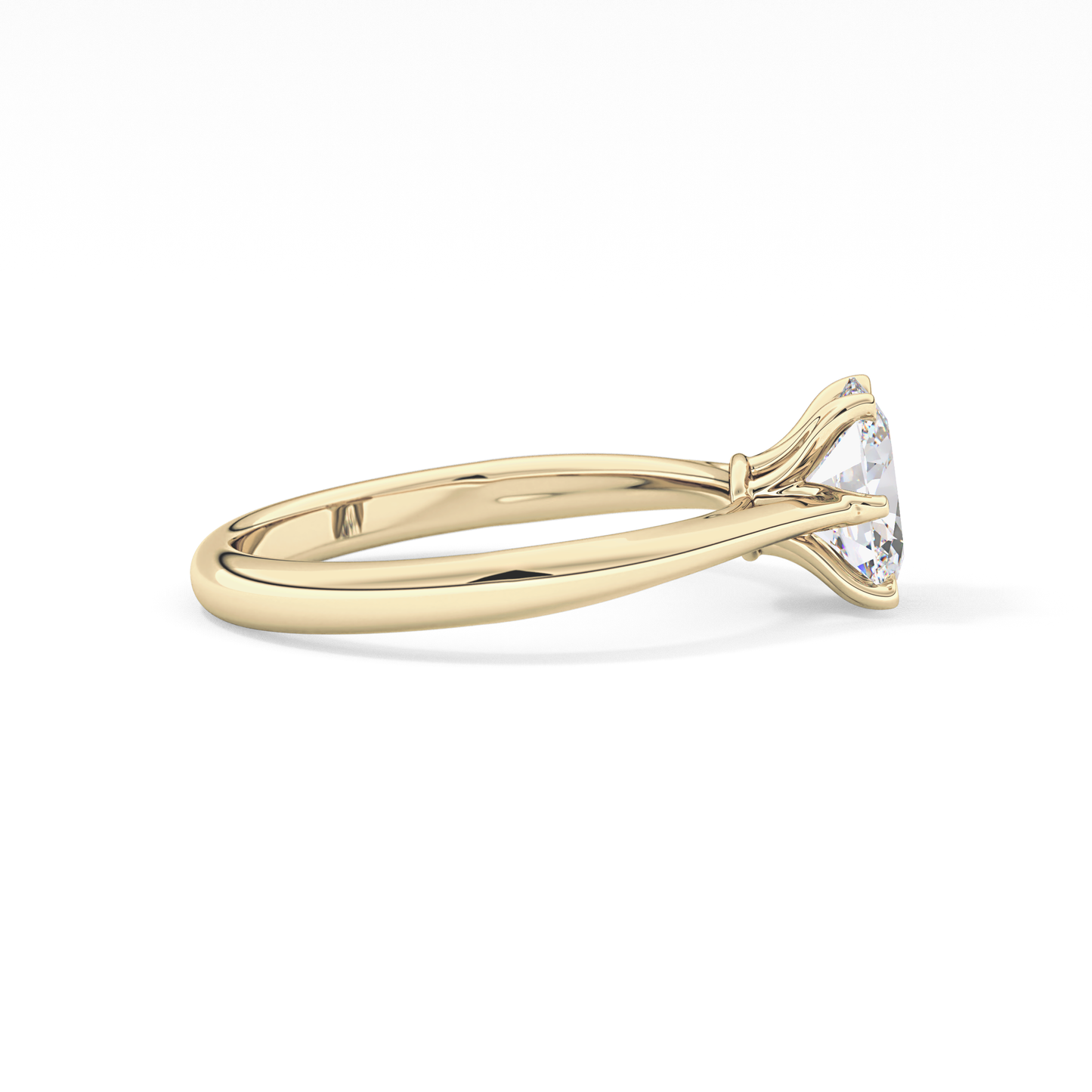 Oval Solitaire Lab Grown Diamond Engagement Ring