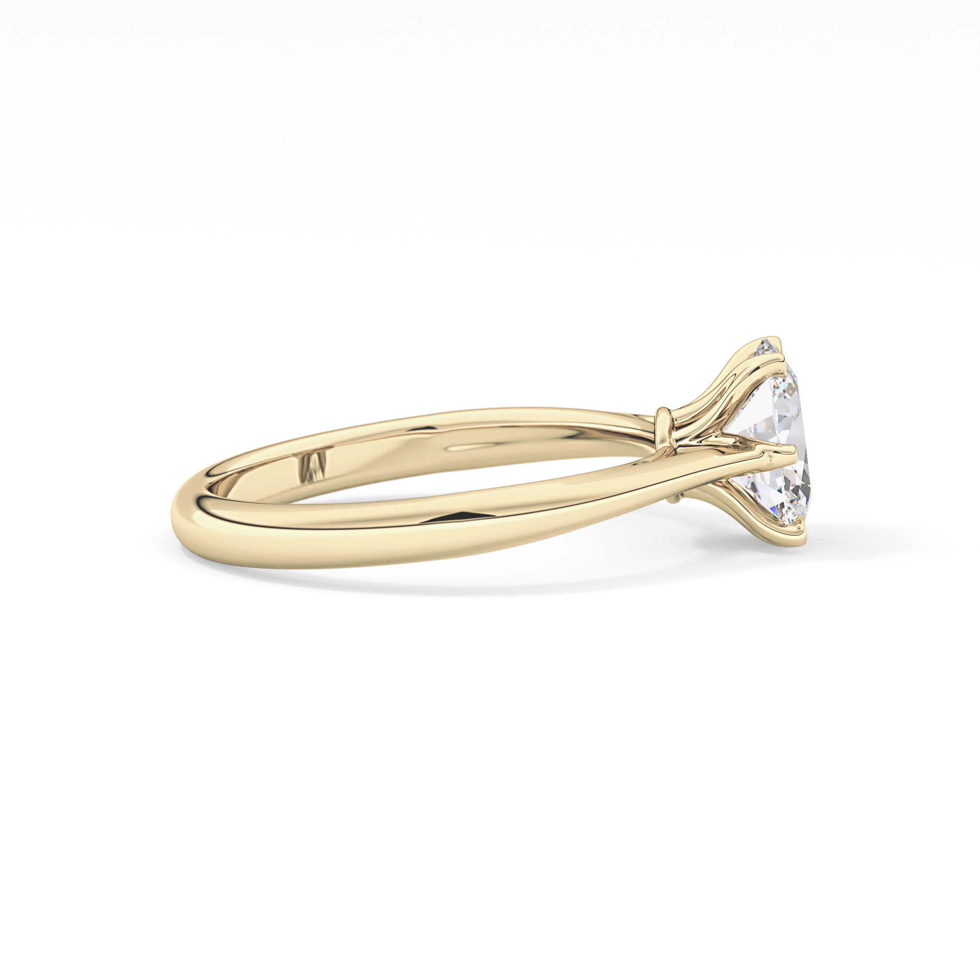 Oval Solitaire Lab Grown Diamond Engagement Ring