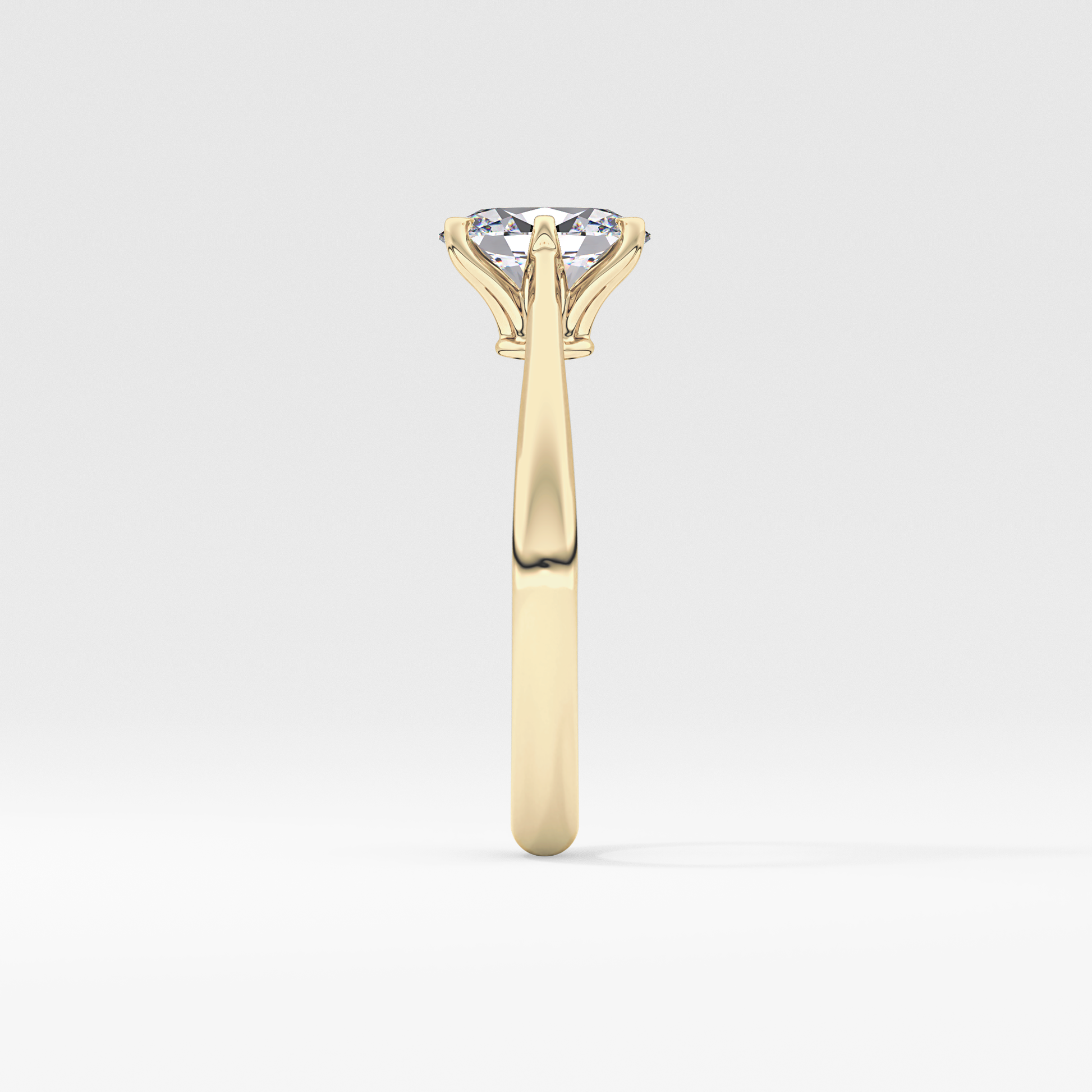 Oval Solitaire Lab Grown Diamond Engagement Ring