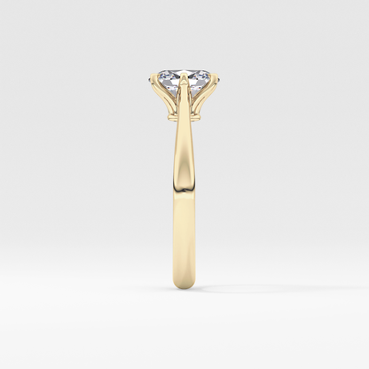 Oval Solitaire Lab Grown Diamond Engagement Ring