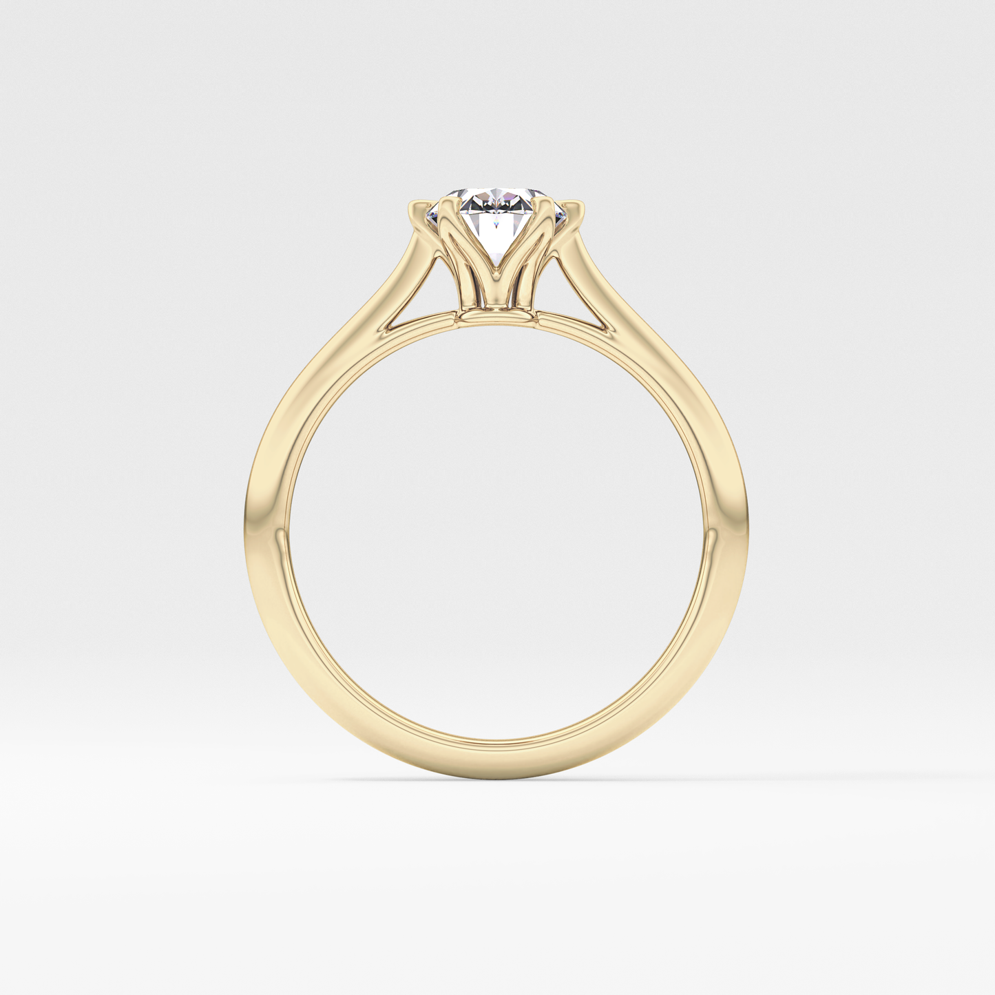 Oval Solitaire Lab Grown Diamond Engagement Ring
