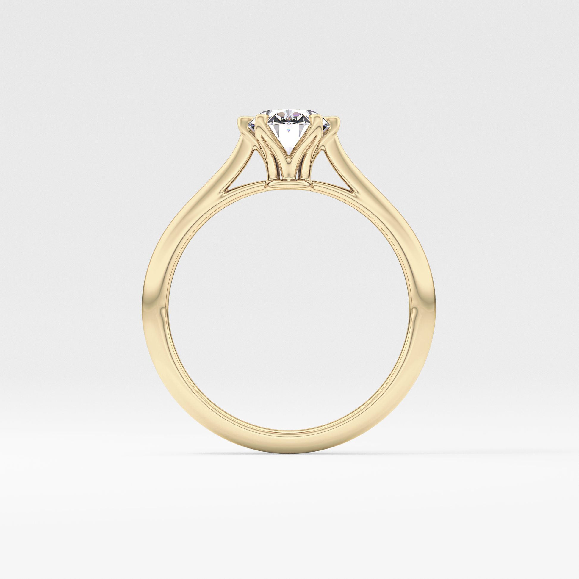 Oval Solitaire Lab Grown Diamond Engagement Ring