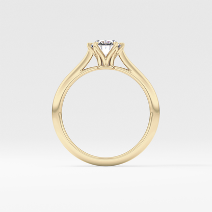 Oval Solitaire Lab Grown Diamond Engagement Ring