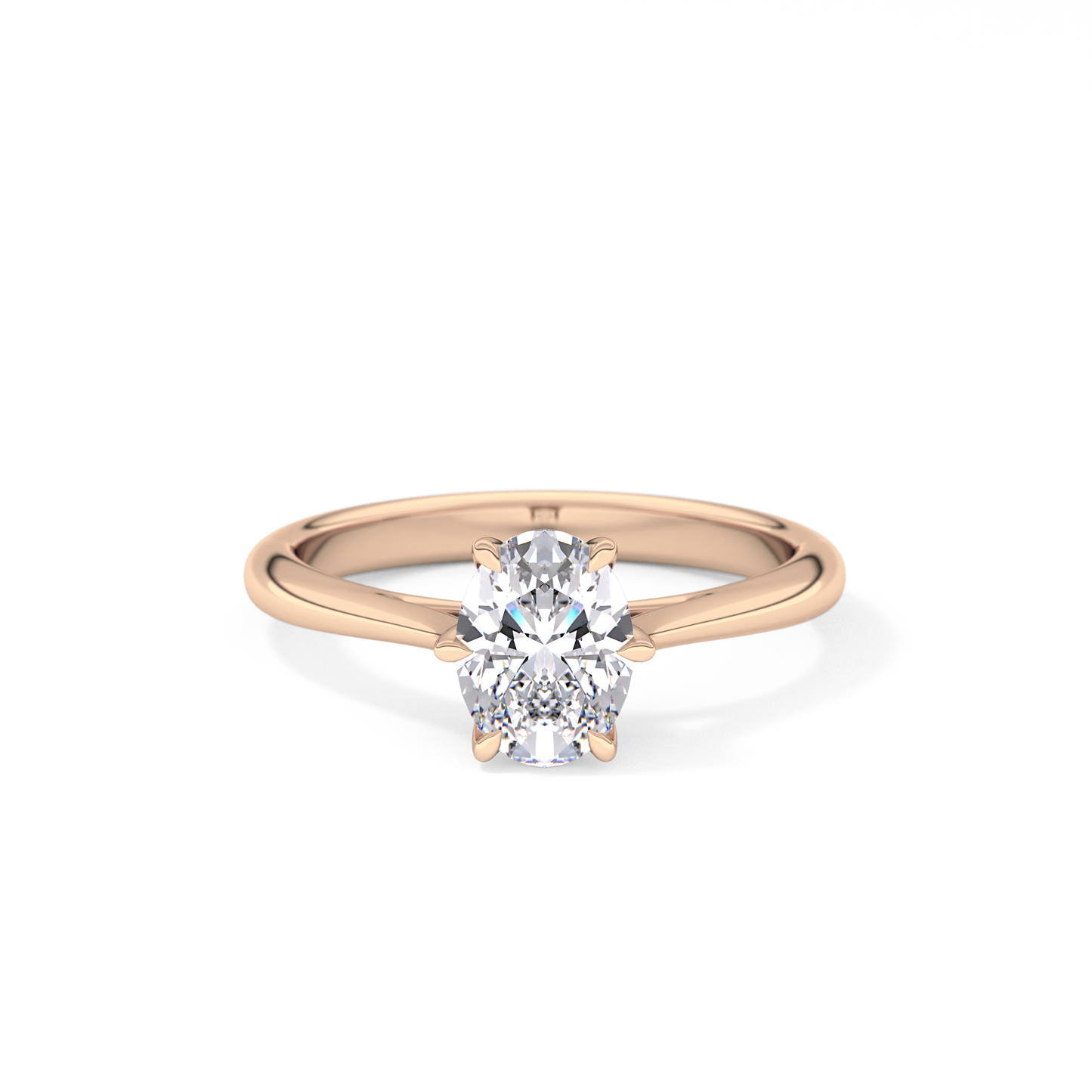 Oval Solitaire Lab Grown Diamond Engagement Ring