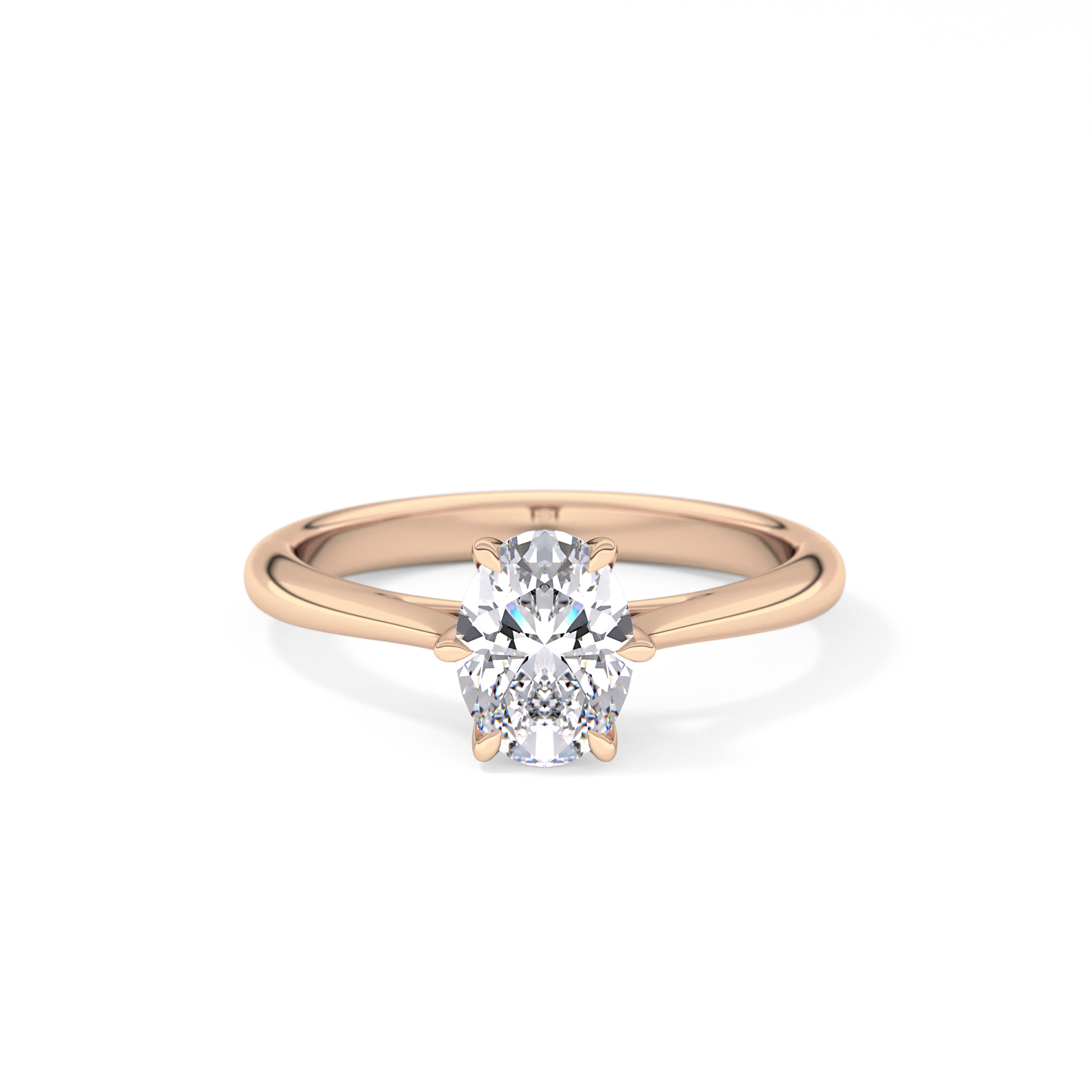Oval Solitaire Lab Grown Diamond Engagement Ring