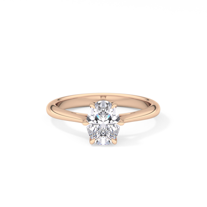Oval Solitaire Lab Grown Diamond Engagement Ring