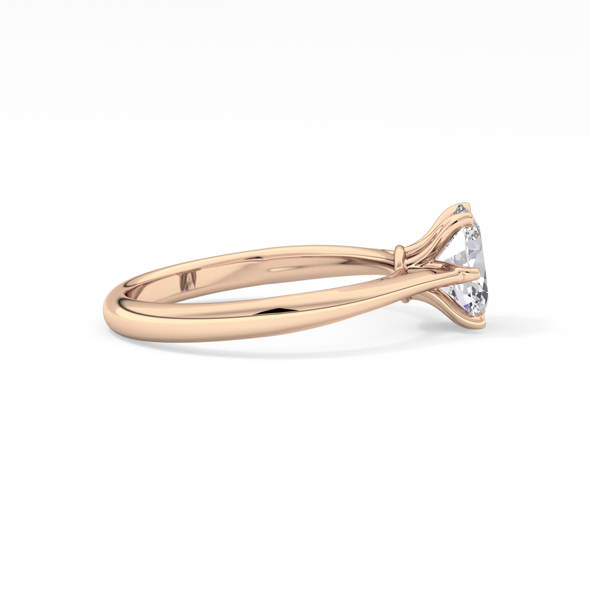 Oval Solitaire Lab Grown Diamond Engagement Ring