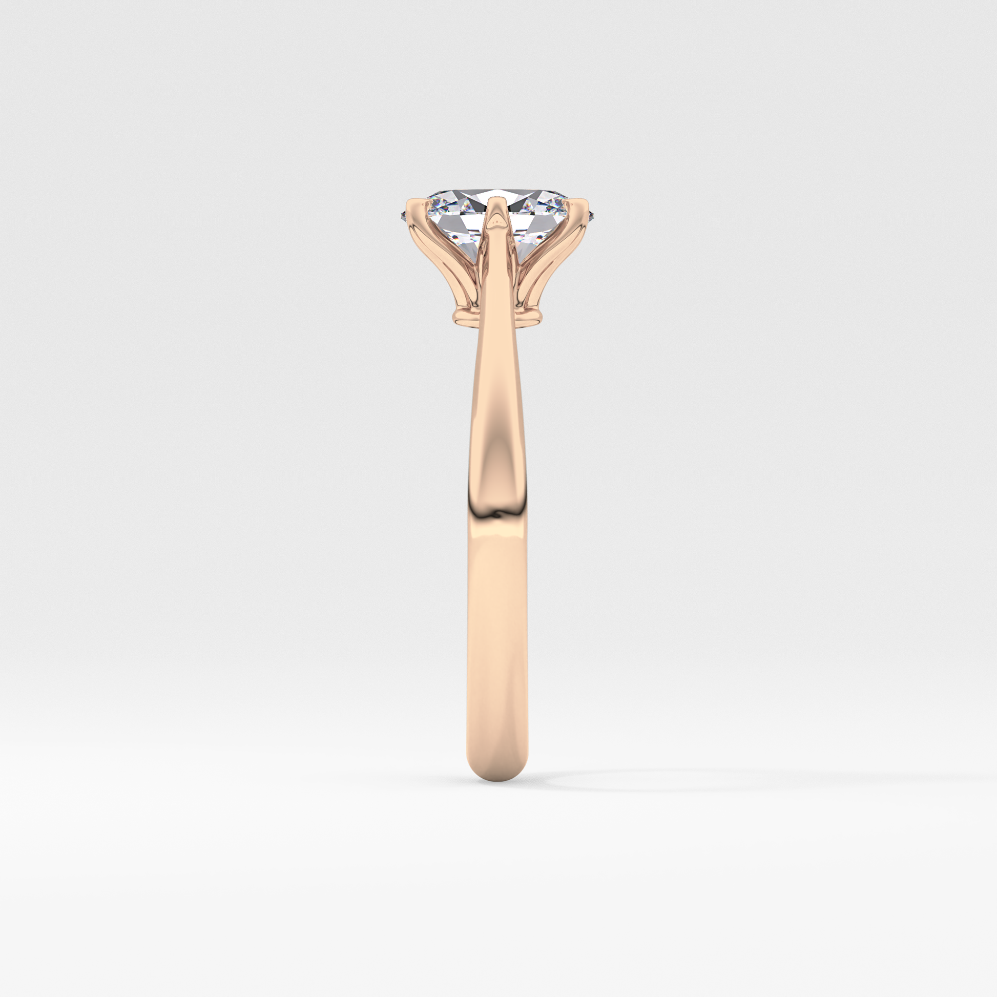 Oval Solitaire Lab Grown Diamond Engagement Ring