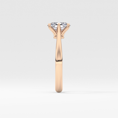 Oval Solitaire Lab Grown Diamond Engagement Ring