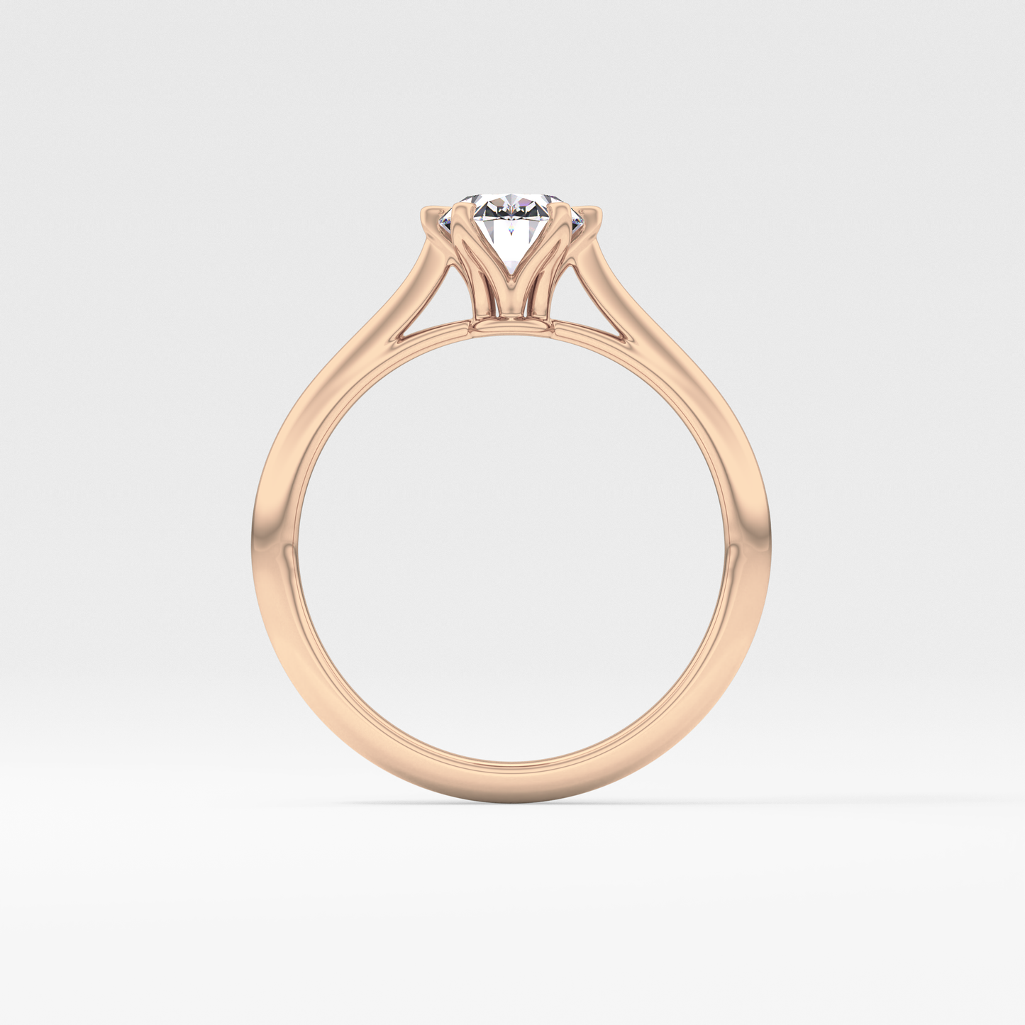 Oval Solitaire Lab Grown Diamond Engagement Ring