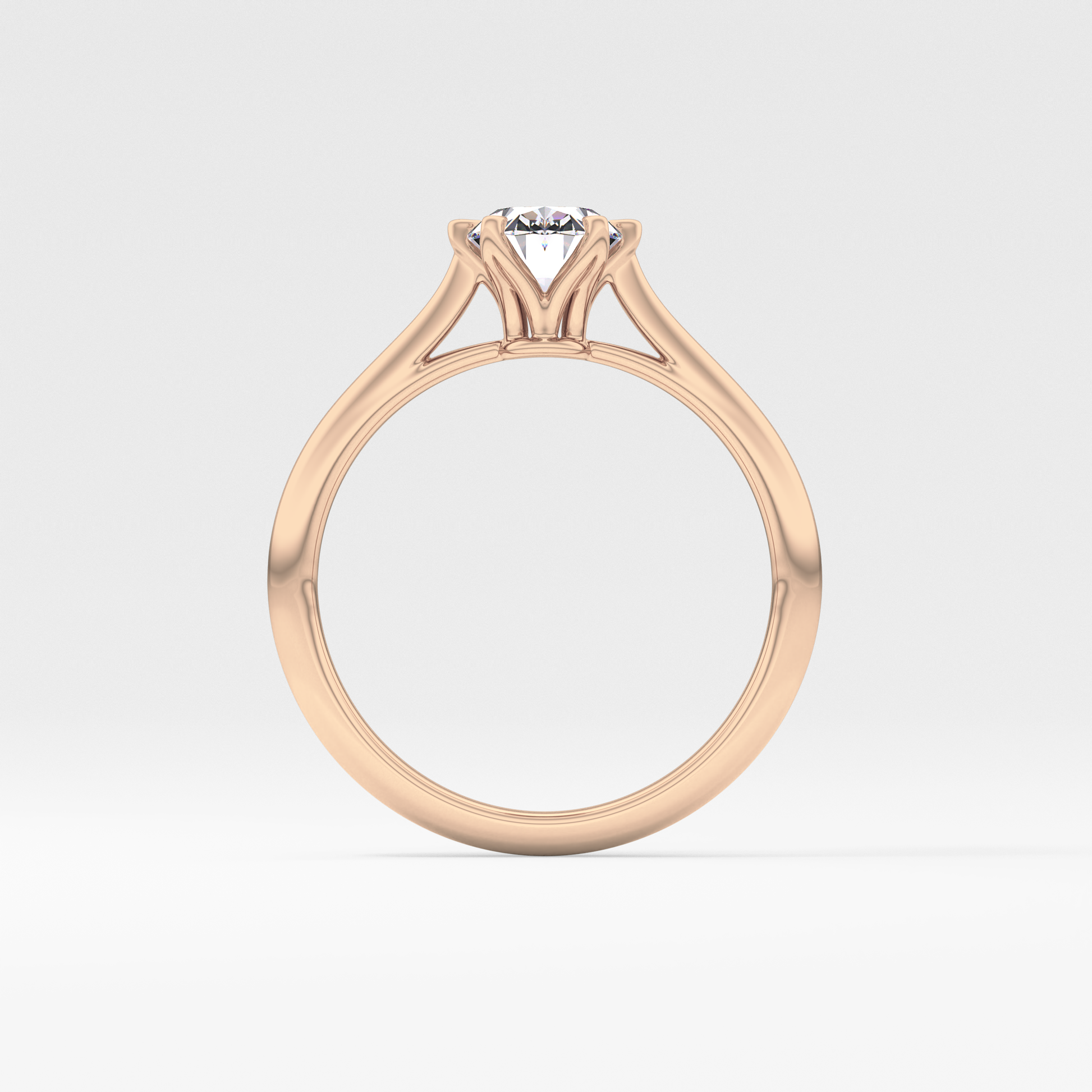 Oval Solitaire Lab Grown Diamond Engagement Ring