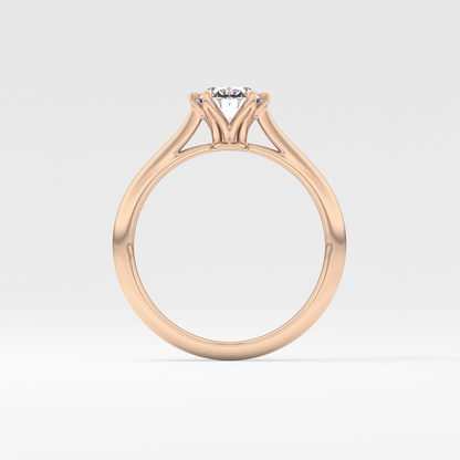 Oval Solitaire Lab Grown Diamond Engagement Ring