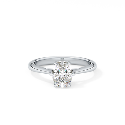 Oval Solitaire Lab Grown Diamond Engagement Ring