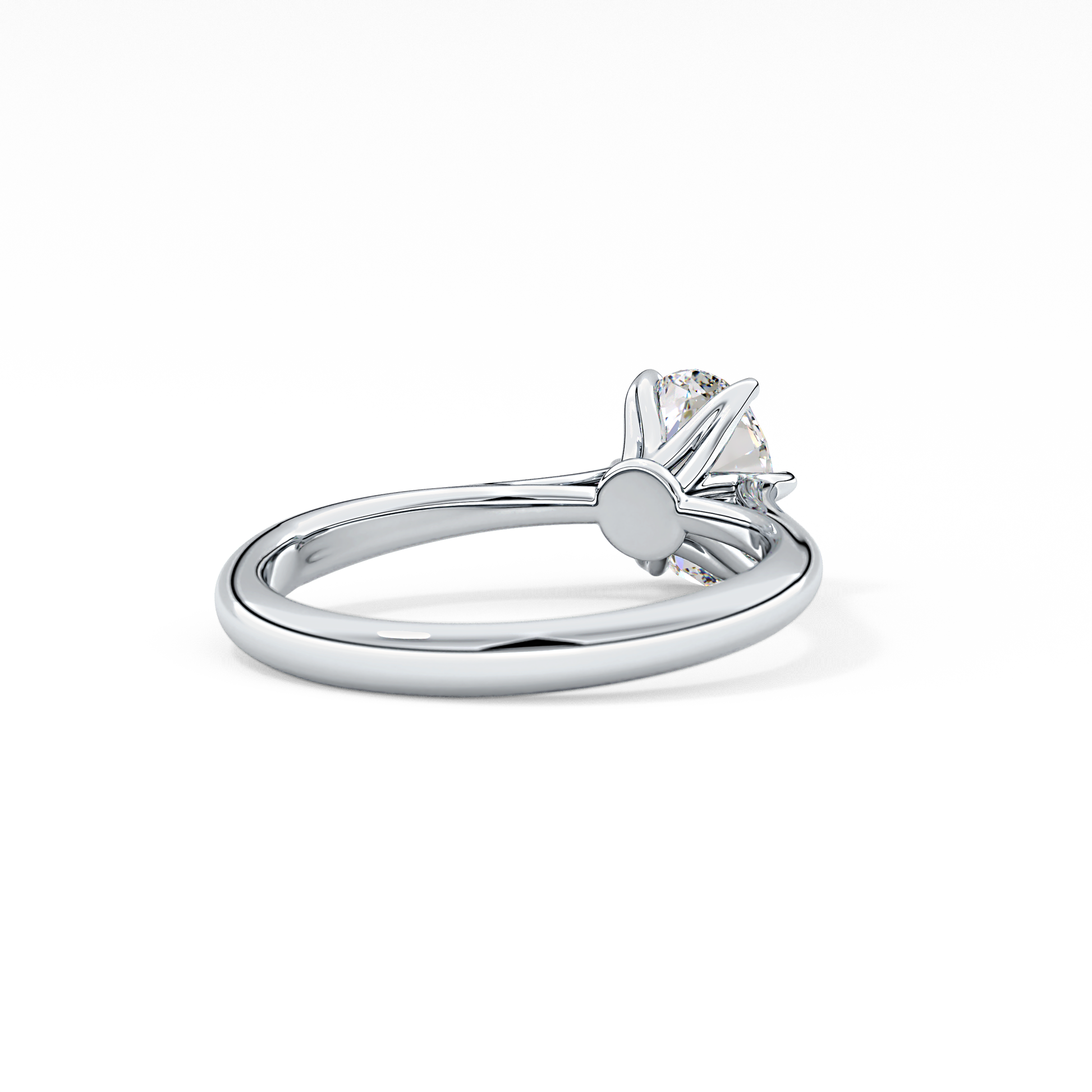 Oval Solitaire Lab Grown Diamond Engagement Ring