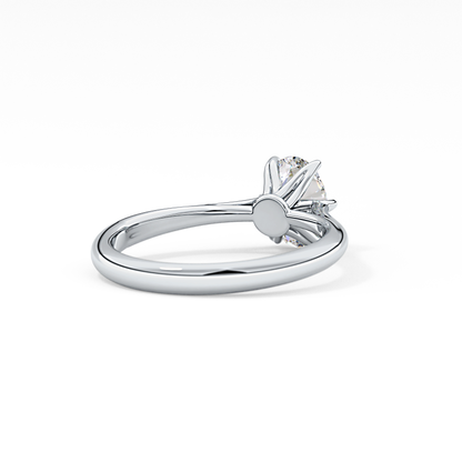 Oval Solitaire Lab Grown Diamond Engagement Ring