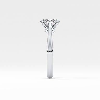 Oval Solitaire Lab Grown Diamond Engagement Ring