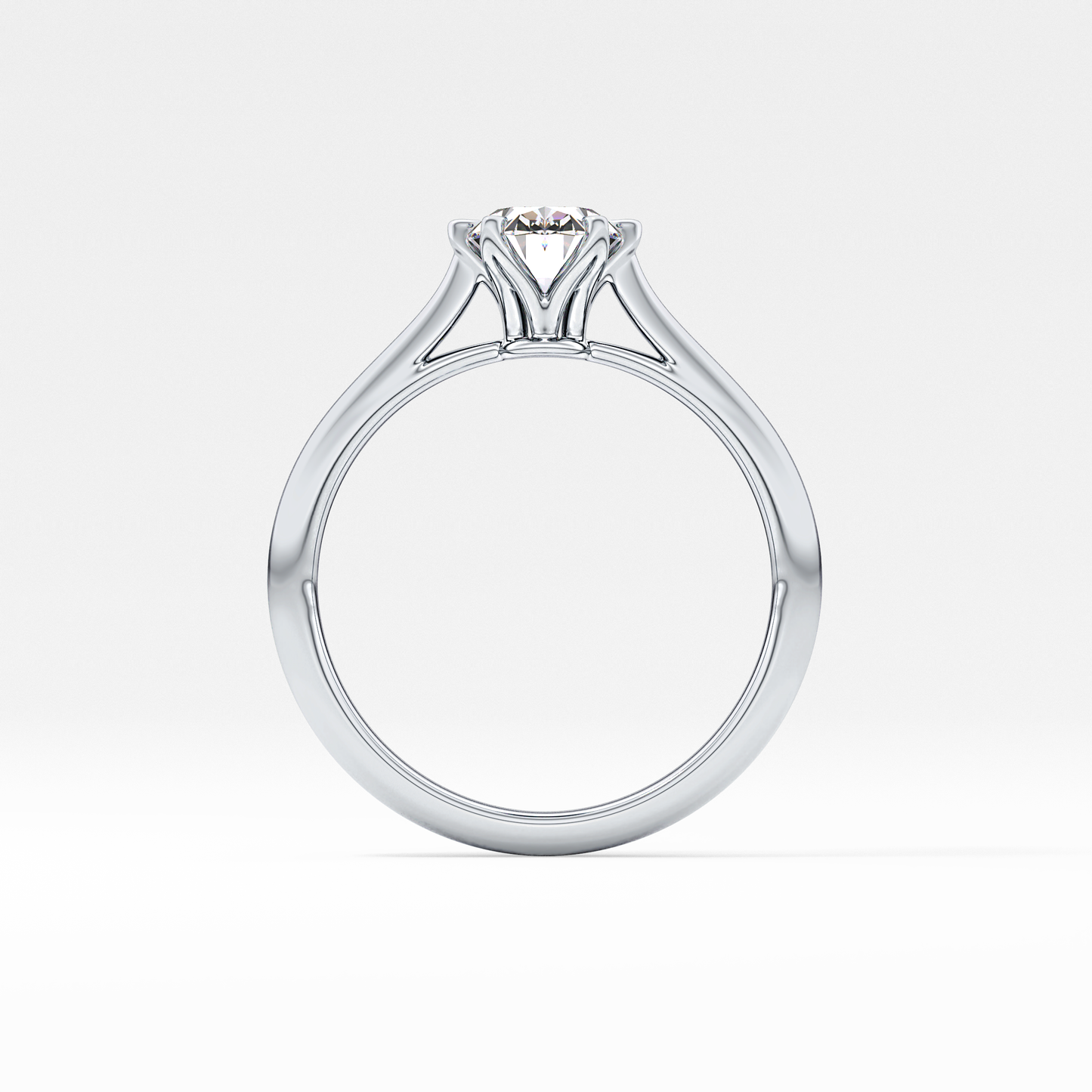 Oval Solitaire Lab Grown Diamond Engagement Ring