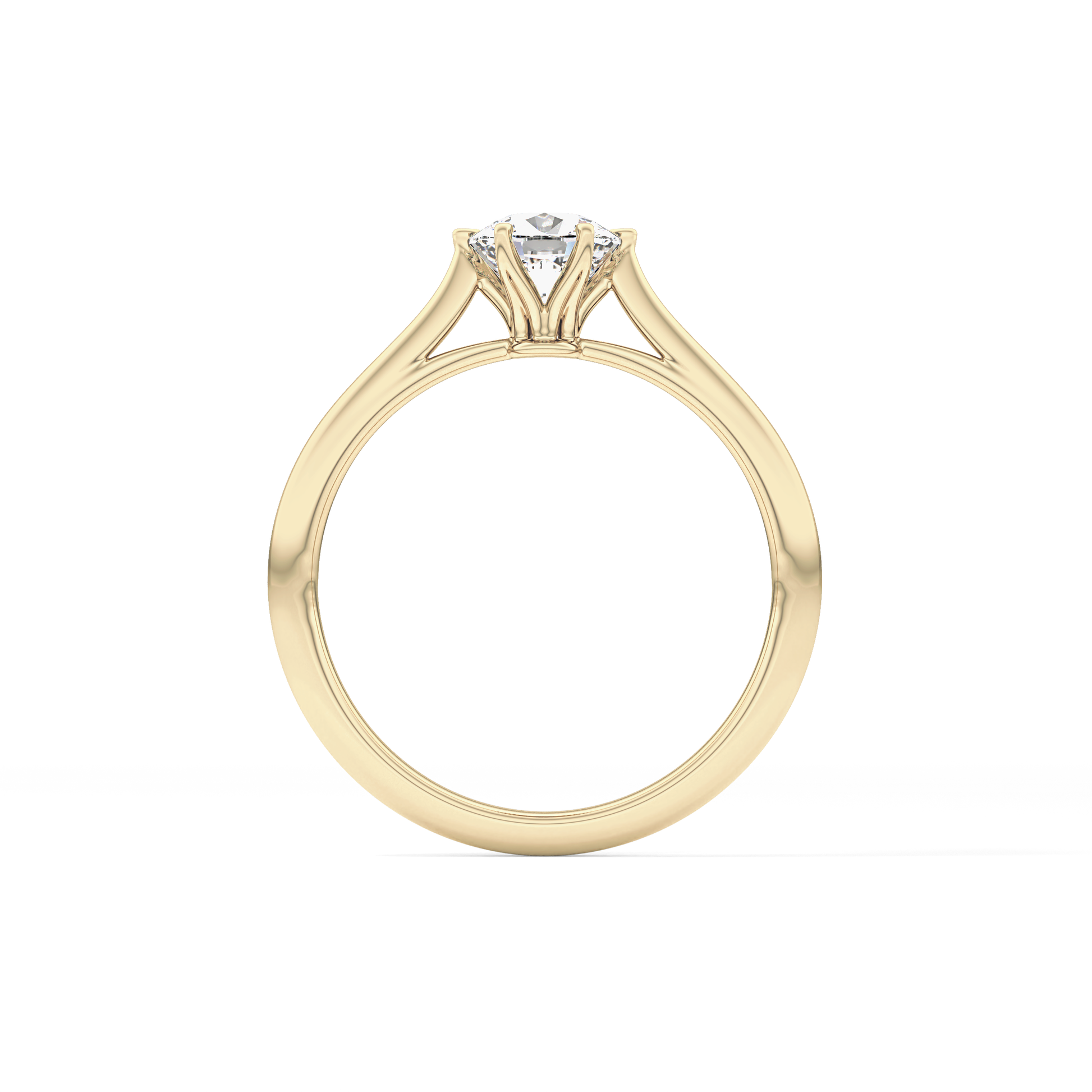 Cushion Solitaire Lab Grown Diamond Engagement Ring