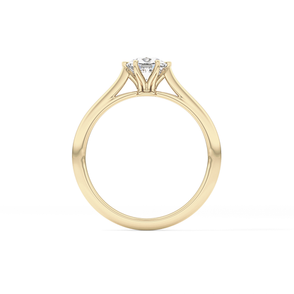 Cushion Solitaire Lab Grown Diamond Engagement Ring